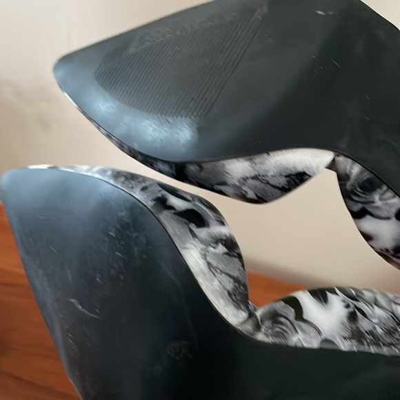 Beautiful roses floral stiletto pumps pointy heels 9 - Picture 7 of 8